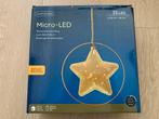 Lumineo Micro-LED Ster Decoratie, Huis en Inrichting, Lampen | Hanglampen, Ophalen of Verzenden, Nieuw, Glas, Minder dan 50 cm