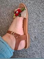 Sandalen maat 39, Bruin, Zo goed als nieuw, Sandalen of Muiltjes, Ophalen of Verzenden
