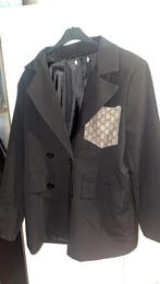 zwarte blazer knoop gucci detail, Ophalen of Verzenden, Zo goed als nieuw, Zwart