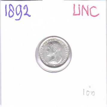 Schitterende 10 cent 1892 UNC voor 100 euro beschikbaar voor biedingen