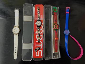4 Swatch horloges beschikbaar voor biedingen