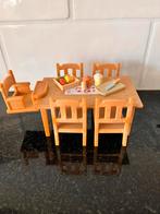 Eettafel set sylvanian families | 5 december, Verzamelen, Ophalen of Verzenden, Zo goed als nieuw, Poppenhuis