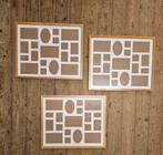 3 Fotolijsten Collage 19 Foto's, Ophalen of Verzenden, Zo goed als nieuw, Frame of Mal, Overige merken