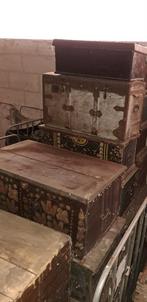 Kist kisten antieke dekenkisten decoratie, Antiek en Kunst, Ophalen of Verzenden