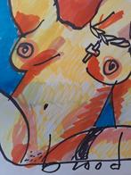 HERMAN BROOD Tekening  STADIUM SECUNDARIUM, Ophalen of Verzenden