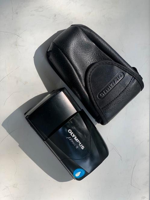 Olympus Mju-II – Zwart – All Weather – 35mm f/2.8, Audio, Tv en Foto, Fotografie | Flitsers, Zo goed als nieuw, Olympus, Ophalen of Verzenden