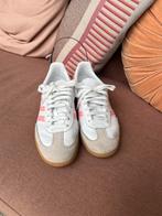 Adidas samba sneakers maat 37,5 wit roze, 1 keer gedragen, Adidas, Meisje, Schoenen, Ophalen of Verzenden