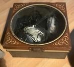 Vintage Verkade Blik met Glazen Deksel, Antiek en Kunst, Ophalen of Verzenden