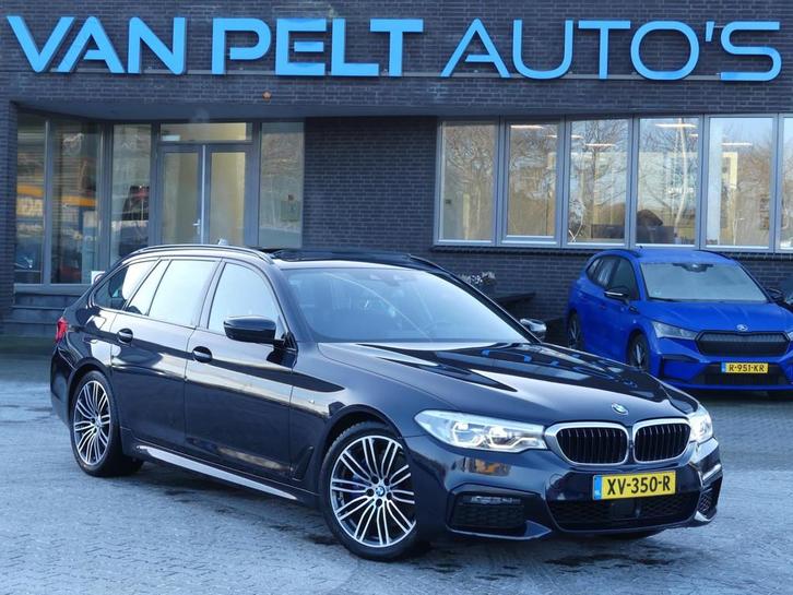 BMW 5-serie Touring 530i 252PK High Executive / Pano / Leder, Auto's, BMW, Te koop, 5-Serie, 360° camera, ABS, Achteruitrijcamera