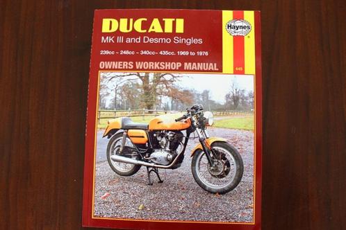 Ducati MKIII & Desmo singles 1969 - 1976 239 250 350 450, Motoren, Handleidingen en Instructieboekjes, Ducati, Ophalen of Verzenden