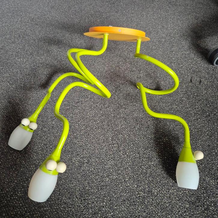Leuke Kinderkamer Lamp Snakey Massive Kico, Huis en Inrichting, Lampen | Plafondlampen, Gebruikt, Glas, Kunststof, Metaal, Ophalen of Verzenden