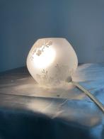 Ikea knubbig tafellamp melkglas wit decor kabel met switch, Gebruikt, Ophalen of Verzenden