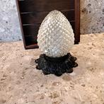Brocante plafonnière.Plafondlamp. Ananas stolp van glas., Ophalen of Verzenden, Zo goed als nieuw