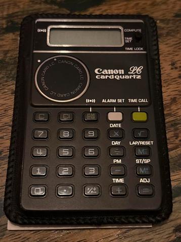 Vintage Canon LC-61T Card Quartz Calculator Alarm Clock beschikbaar voor biedingen