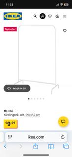 IKEA Mulig Kledingrek - Wit, Ophalen, Zo goed als nieuw