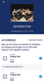 Kensigton Ziggo Dome 4 dec 2 kaarten €120 samen, Tickets en Kaartjes, Twee personen, December