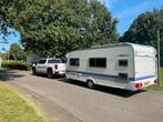 Hobby 500 KMFe Deluxe - 7 persoons caravan/3 laags stapelbed, Caravans en Kamperen, Caravans, Hobby, Treinzit, Particulier, Meer dan 6