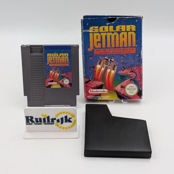 Solar Jetman - Nintendo NES Game met doosje, Spelcomputers en Games, Games | Nintendo NES, Zo goed als nieuw