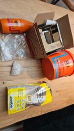 Restant wandtegels + toebehoren (tegels wit 7,5x15 cm), Doe-het-zelf en Verbouw, Tegels, Minder dan 5 m², Wandtegels, Keramiek