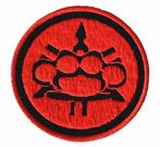 Patch Yamaha logo boksijzer - Rood - 70 x 70 mm, Ophalen of Verzenden, Nieuw