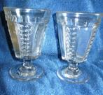 2 Antieke glazen/ antique glass goblets possibly Baccarat, Antiek en Kunst, Antiek | Glas en Kristal, Ophalen of Verzenden