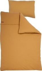 Dekbedovertrek Pure Ochre Spice Oker 100x140 NU €27,95, Ophalen of Verzenden, Nieuw, 100 cm of meer, Deken