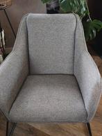 2x Fauteuil James - Grijs gemêleerd, Huis en Inrichting, Fauteuils, Ophalen, Minder dan 75 cm, Zo goed als nieuw, Metaal