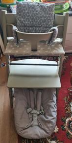 Complete originele grijze stokke triop trapp kinderstoel, Kinderen en Baby's, Kinderstoelen, Ophalen, Gebruikt, Meegroeistoel
