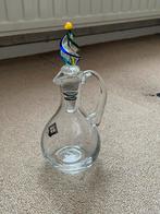 Mondgeblazen karaf met decoratieve stop, Ophalen of Verzenden