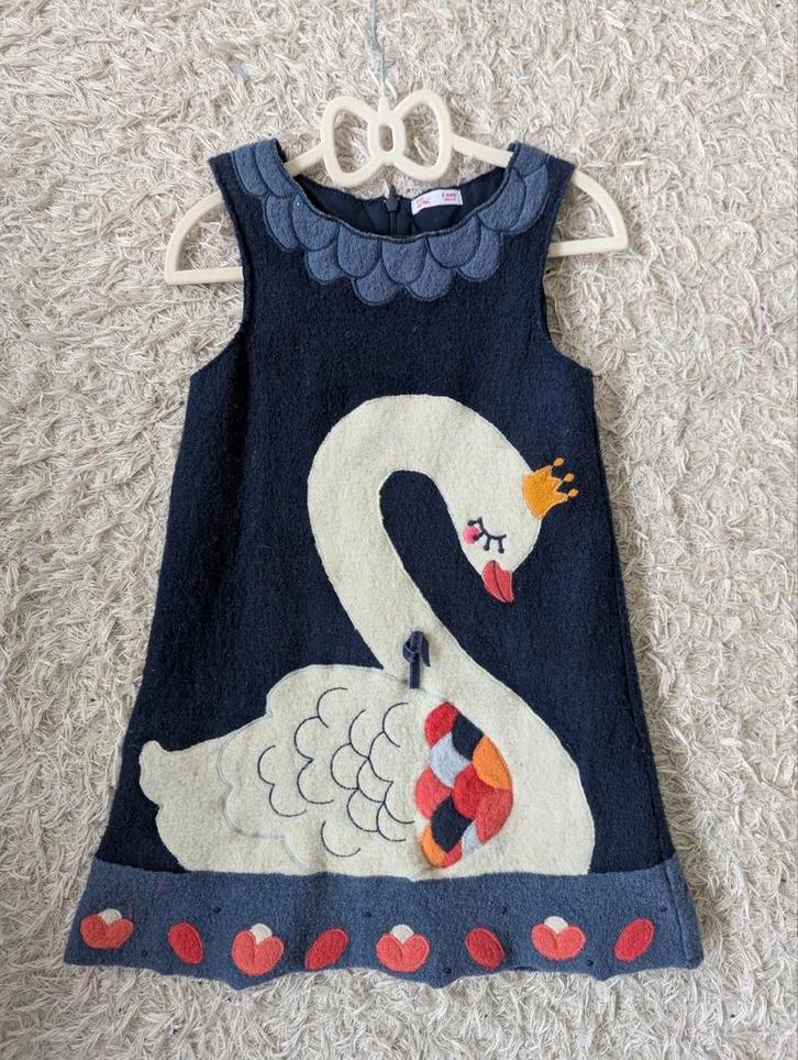 Lief jurk van 100% wol! Maat 110-116 DPAM Oililly, Kinderen en Baby's, Kinderkleding | Maat 110, Zo goed als nieuw, Meisje, Jurk of Rok