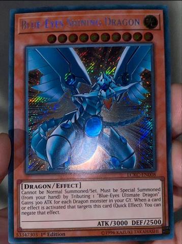 Yu-Gi-Oh! Blue Eyes Shining Dragon LCKC 1st Ed ! beschikbaar voor biedingen