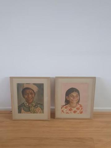 Nils von Dardel 2x man en meisje oude litho's 1940 beschikbaar voor biedingen