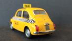 Fiat 500 yellow Cab Taxi 1:38 Welly Pol, Verzenden, Zo goed als nieuw