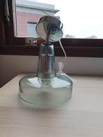 Moderne groene glazen lamp, Huis en Inrichting, Lampen | Hanglampen, Ophalen of Verzenden, Modern, Minder dan 50 cm, Glas