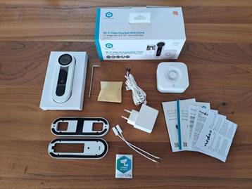 Nedis SmartLife Wi-Fi Videodeurbel met voeding en gong  beschikbaar voor biedingen