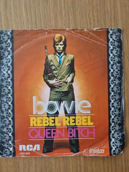 David Bowie - Rebel Rebel Single, Cd's en Dvd's, Vinyl Singles, Gebruikt, Single, Rock en Metal, 7 inch, Ophalen of Verzenden