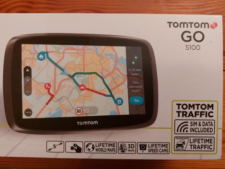 TomTom GO 5100, Auto diversen, Autonavigatie, Gebruikt, Ophalen