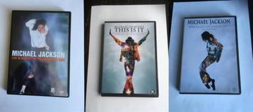 michael jackson dvd 3 stuks diverse collectie beschikbaar voor biedingen