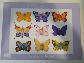 * Puzzel Anne Geddes Vlinderkinderen 1000 st *  beschikbaar voor biedingen