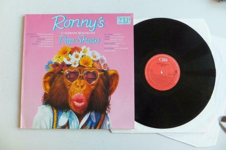 Verzamel Dubbel LP Ronnie's Pop Show Will to Power Tiffany, Cd's en Dvd's, Vinyl | Pop, Zo goed als nieuw, 1980 tot 2000, 12 inch