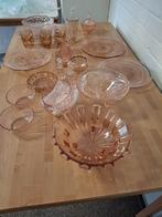 Roze kristallen schalen, Antiek en Kunst, Antiek | Glas en Kristal, Ophalen