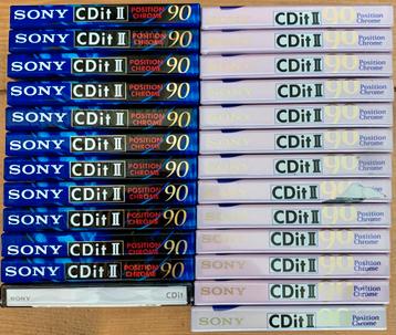 23 NOS Sony CDitII90 NIEUW type II cassettebandjes CDitII 90 beschikbaar voor biedingen