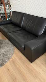 Zeer mooie 3 zits lederen bank（Kan gedemonteerd worden）, Ophalen, Zo goed als nieuw, 75 tot 100 cm, Driepersoons