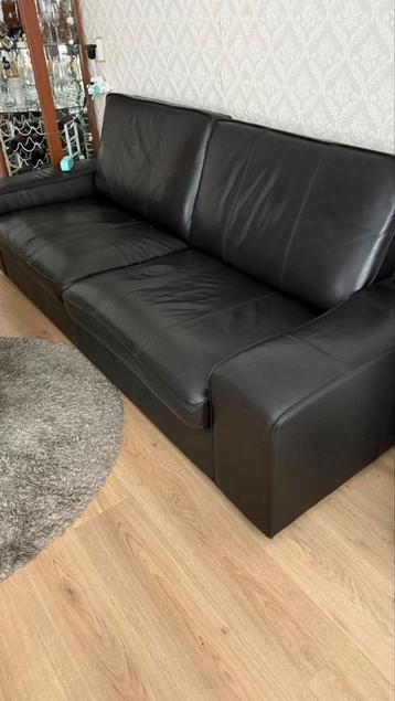 Zeer mooie 3 zits lederen bank（Kan gedemonteerd worden） beschikbaar voor biedingen