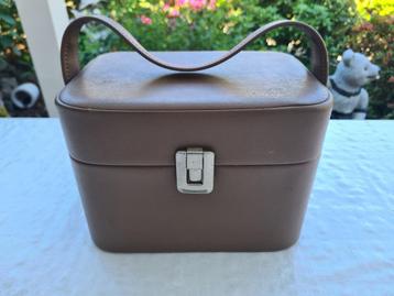 Beautycase lederen 24 x 17 cm Vintage Gratis op te halen beschikbaar voor biedingen