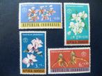 Postzegels Indonesië 1962 bloemen - cw. € 1,50 postfris., Ophalen of Verzenden, Postfris, Zuidoost-Azië