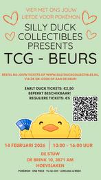 Silly Duck Collectibles TCG-Beurs met Pokemon en Lorcana, Ophalen of Verzenden, Nieuw, Meerdere kaarten, Foil