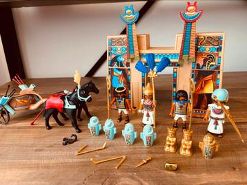 Playmobil Egypte! Tempel van de farao! Paardenkar!
