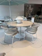 -50% ! Tribù Eetset T-Table + CTR stoelen - SHOWROOMMODEL, Ophalen of Verzenden, Zo goed als nieuw, Rond, Aluminium
