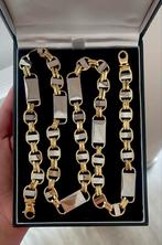 18KT GOUD platte magnum ketting 83 gram, Ophalen, Zo goed als nieuw